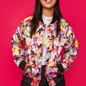 Loungefly Carebears x Universal Monsters Bomber Jacket - Size M